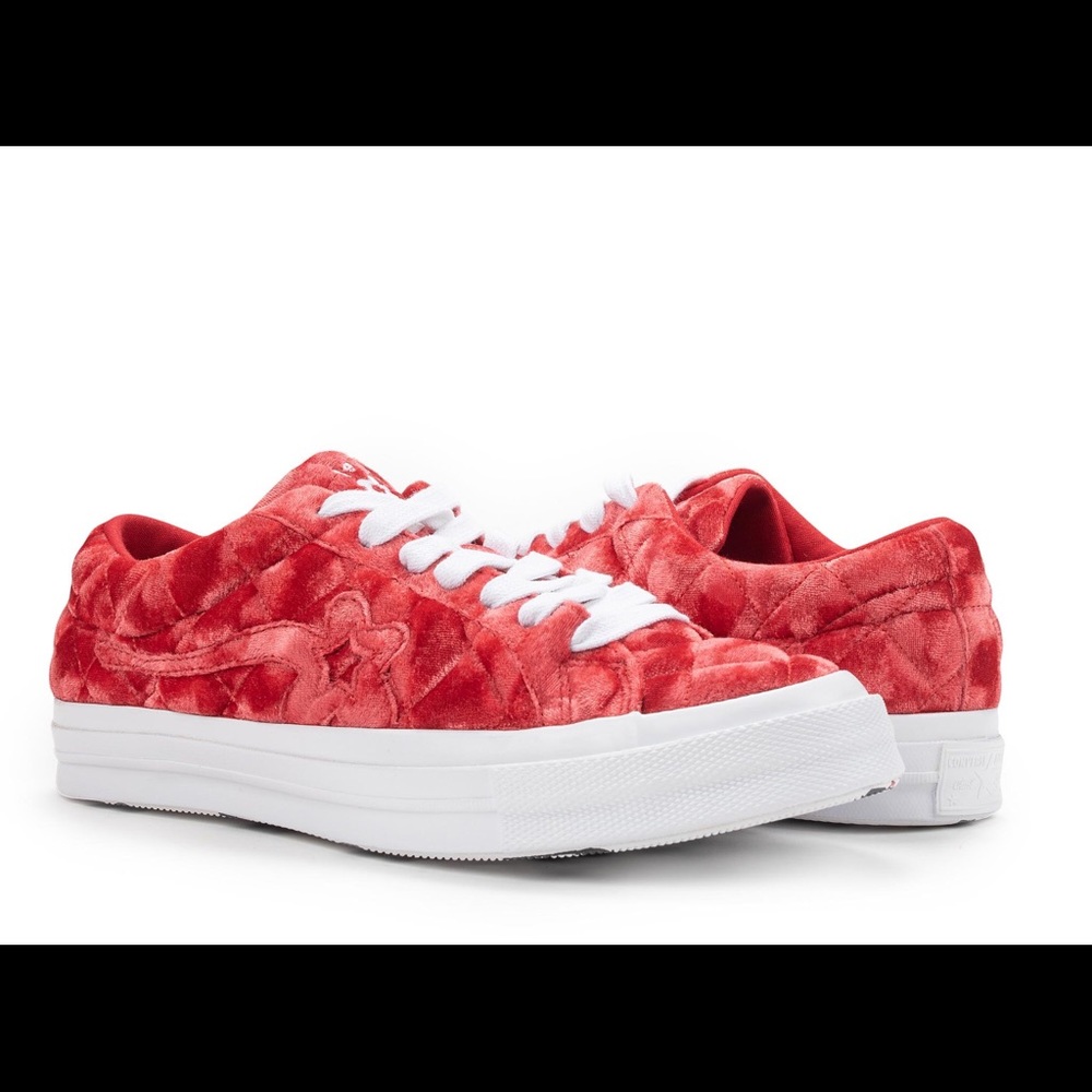GOLF quilted velvet shoes